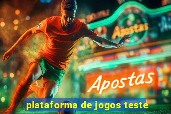 plataforma de jogos teste